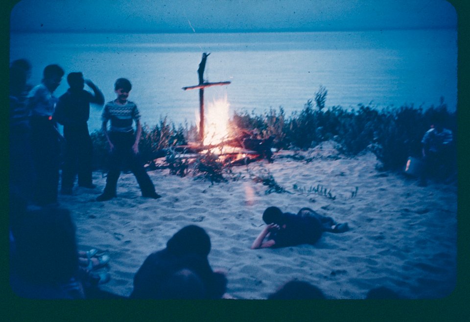 Campfire with Cross 1962